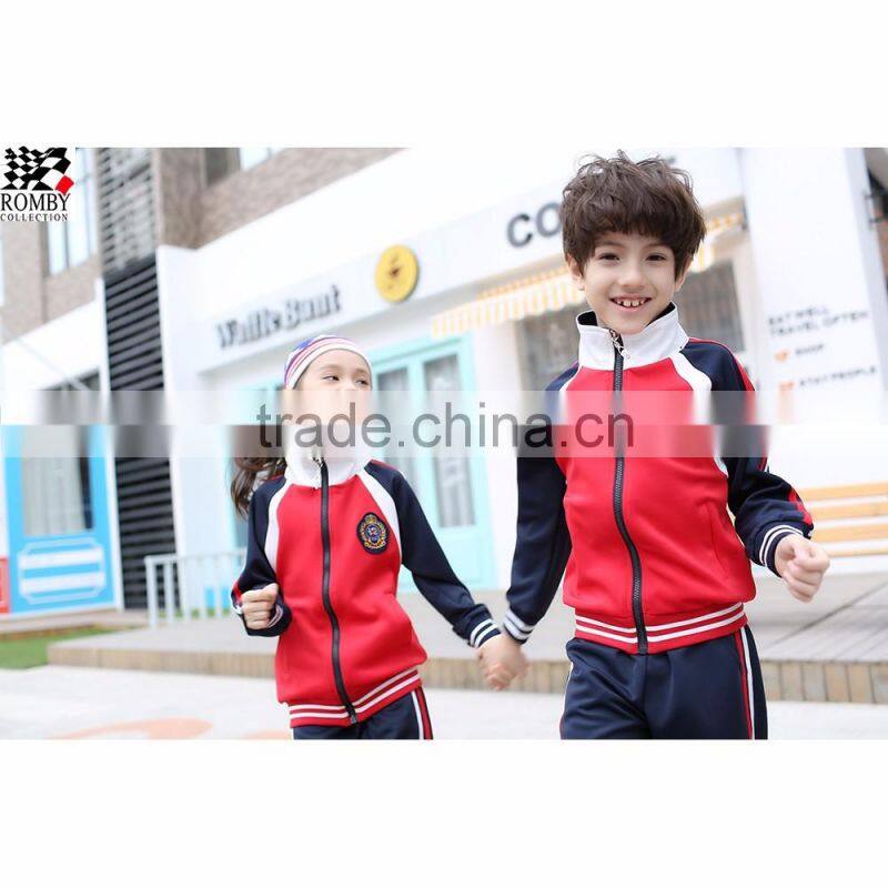 kids clothing suppliers china Sports Clothes Set School Uniform