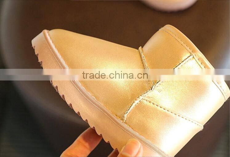 2016 Winter Girls Snow Boots Fashion Kids Baby Shoes