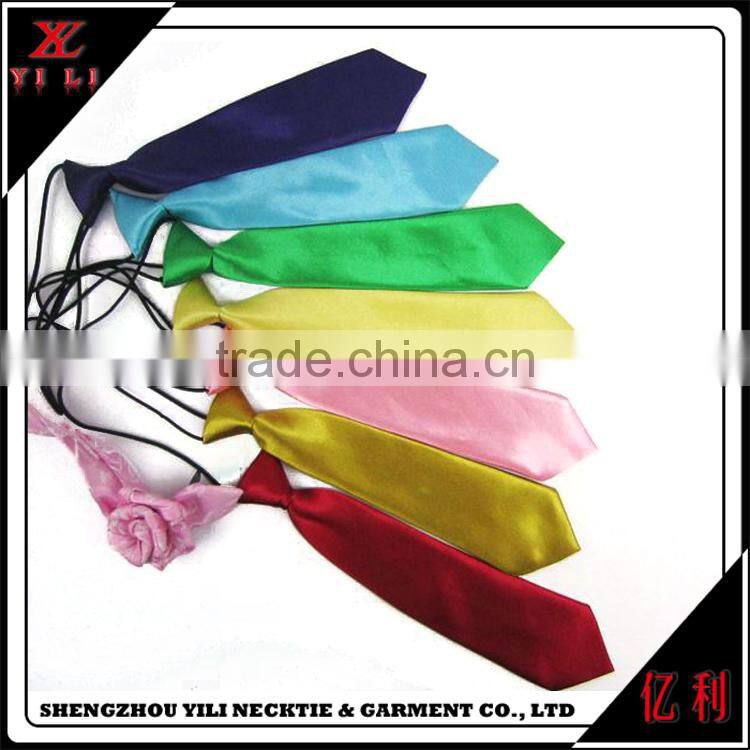 Polyester satin dying colorful design cheap mens school neck ties