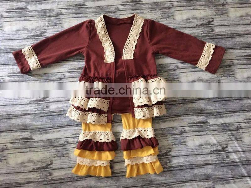 wholesale children's boutique clothing remake baby clothes sets 2 pieces sets