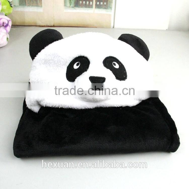 lovely custom animal shape coral fleece or cotton baby hooded bath towel