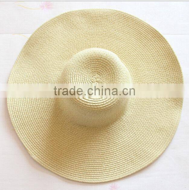 Wholesale new fashion straw monogramed Floppy Hat