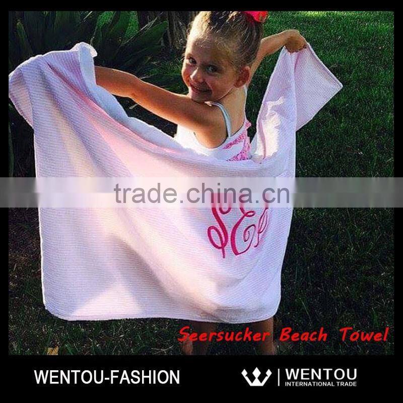 Personalized Seersucker Children Pool Towel
