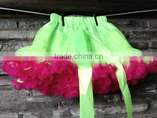 lime baby girl fluffy pettiskirts girl's tutu skirts