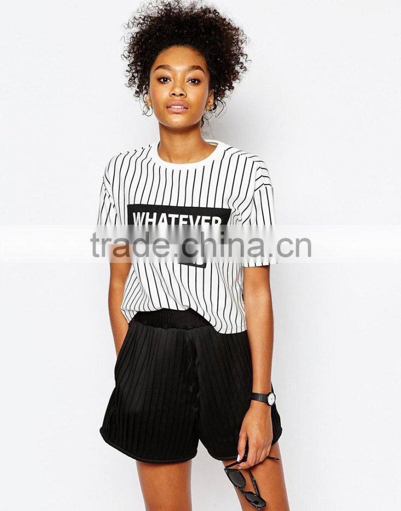 New design from London printed whatever softetile t-shirt for young lady