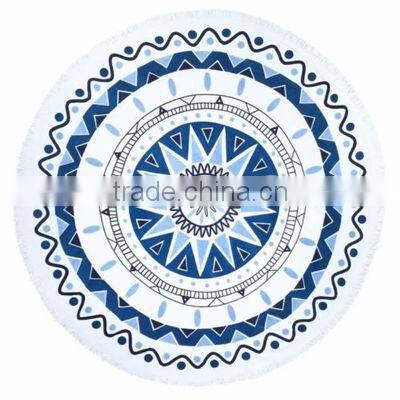 Peacock Mandala Round Tapestry Throw Hippie Gypsy Beach Blanket Yoga Mat Boho