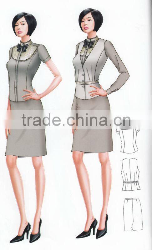 Ladies Suit With Skirt, High Quality Ladies Suit,Ladies Suit