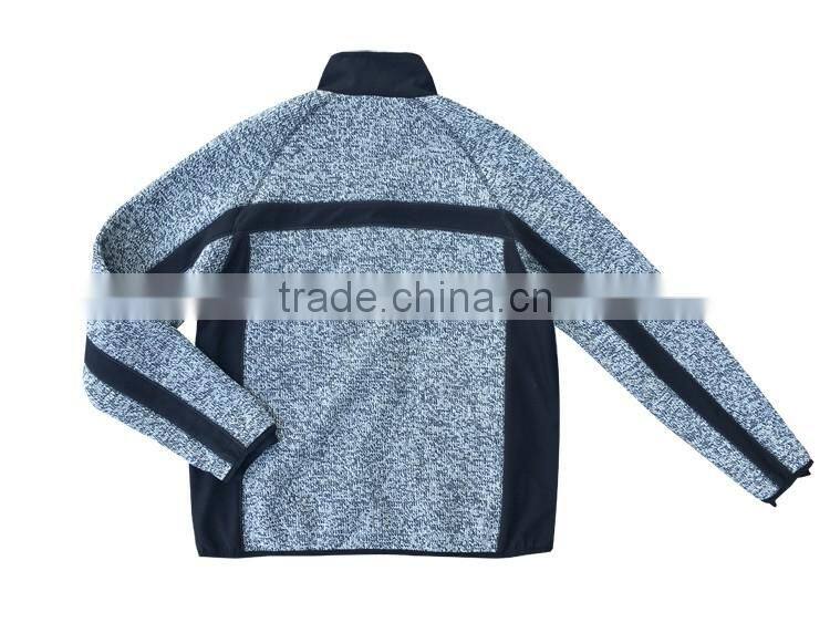 Jumper anoraks coarse needle mens knitted wear hiking jacket