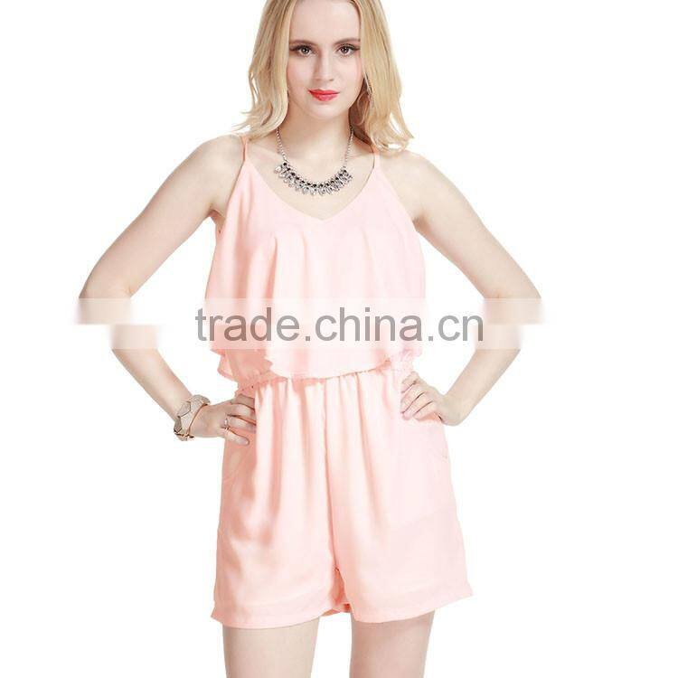 2016 Fashion oem women dress one pieces chiffon sexy sundresses 2016