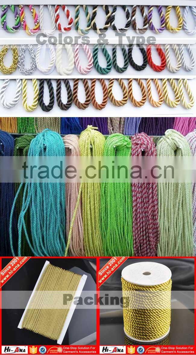 hi-ana cord2 ISO 9001:2000 certification Fancy rope for sale
