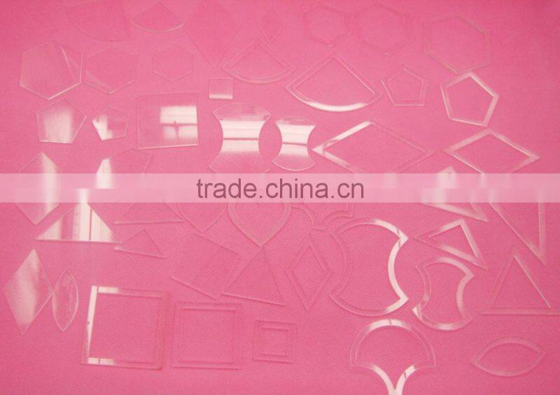High quality 54PCS mixed styles DIY fabric Colver Clear Acrylic quilt tools/patchwork templates