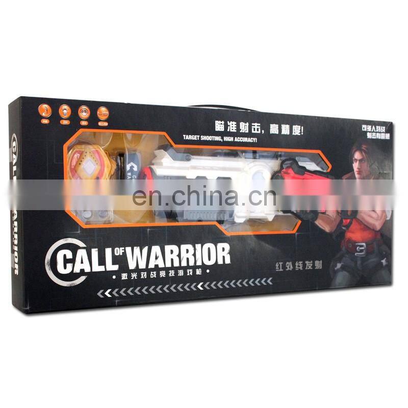 NEW OEM electronic shooting game, infrared toy laser gun indoor shooting game, infrared toy warrior games