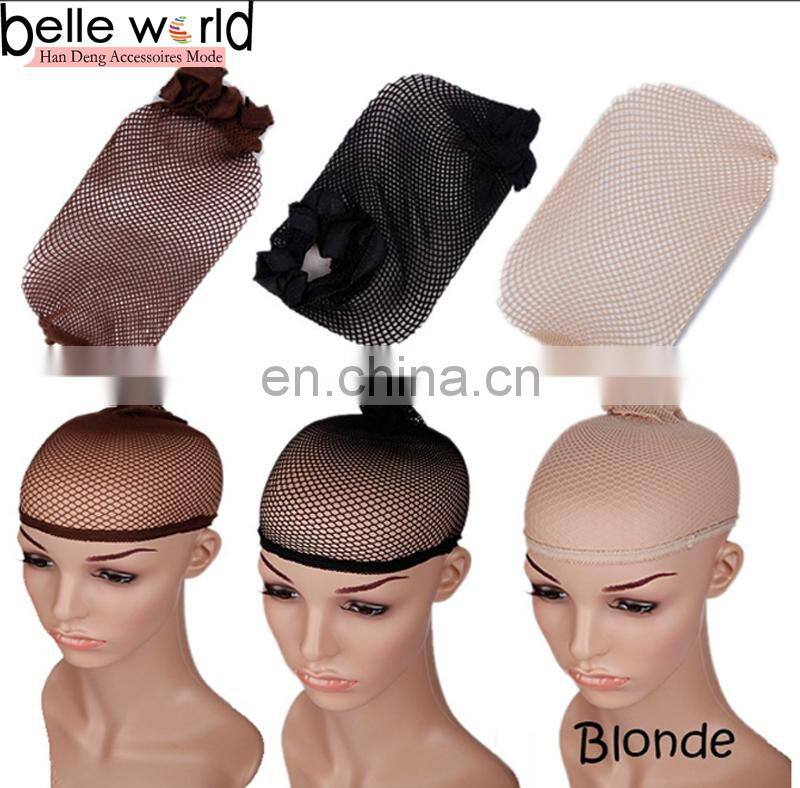 Stretchable Elastic Wig Cap Hairnets Nylon Mesh Liner Weaving Black Hair Nets