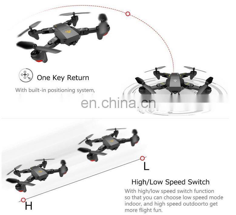 Latest 2.4G Wifi FPV 6Axis Gyro Mini rc Drone XS809W Foldable Quadcopter with HD Camera
