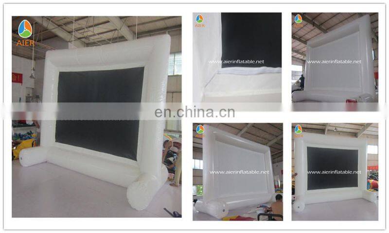 Cinema inflatable screen for outdoor party, outdoor inflatable cinema screen, big inflatable screen