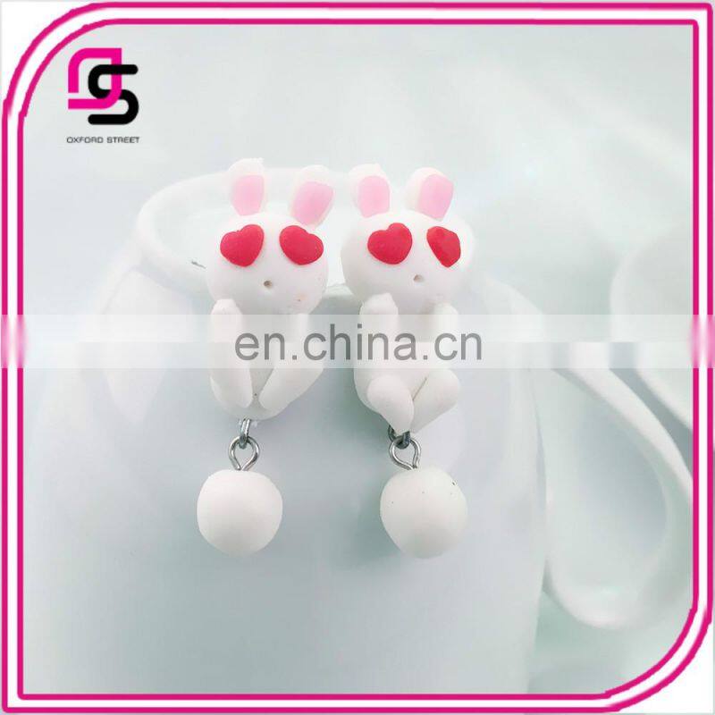 2017 high quality fashion jewelry cute animal earrings for girls