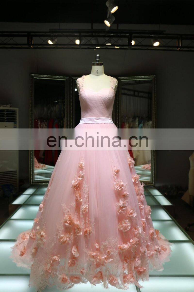 1A416 Wholesaler Fairy Flowers Chinese style Customize Beading Evening Dresses Alibaba