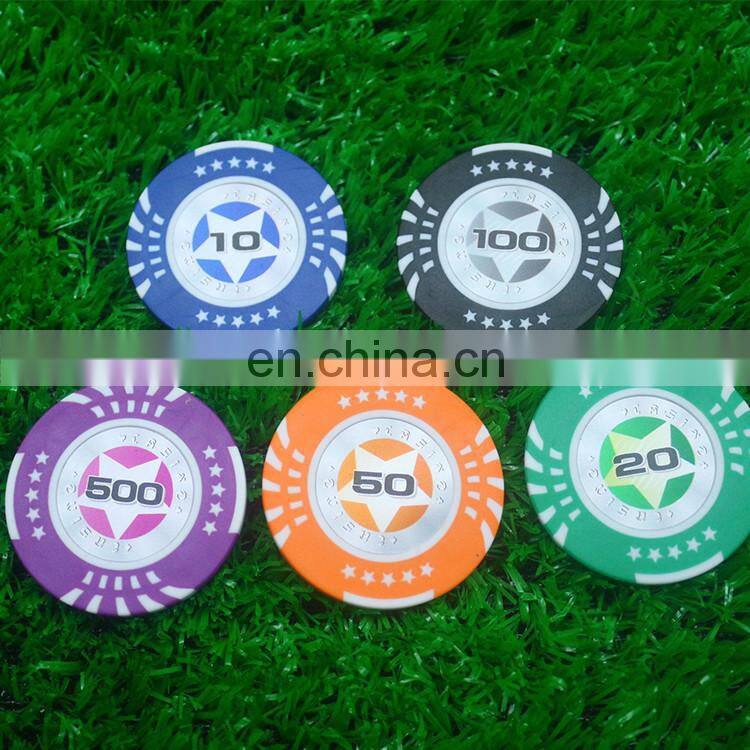 sublimation printing ceramic poker chip/printing ceramic casino chip