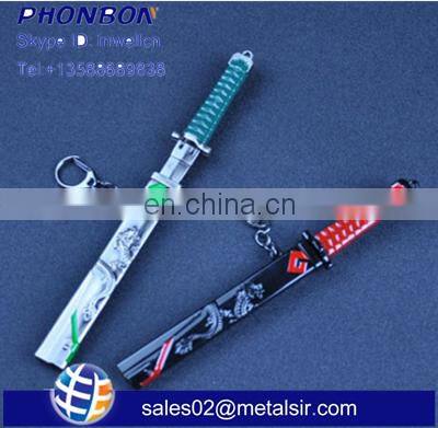 OW overwatch genji game cosplay knife keychain,movie star metal keychain