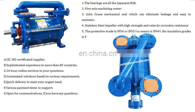 DLV350 double stage liquid ring vacuum pump for food packing 2SK Update