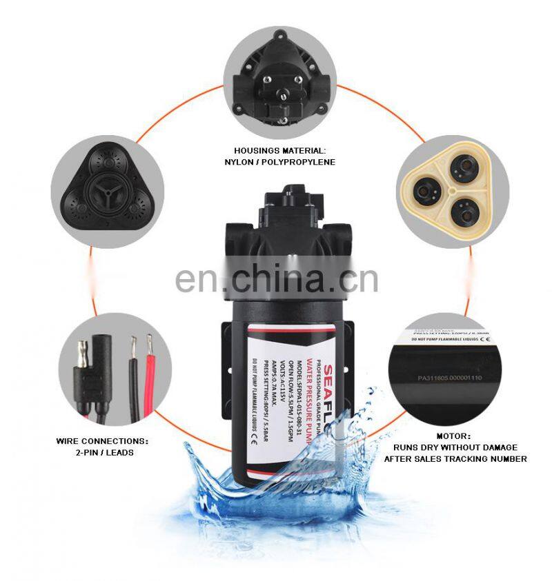 SEAFLO 12V 80PSI 5.6LPM Mini Pump Sprayer Water Pump for Sprayer