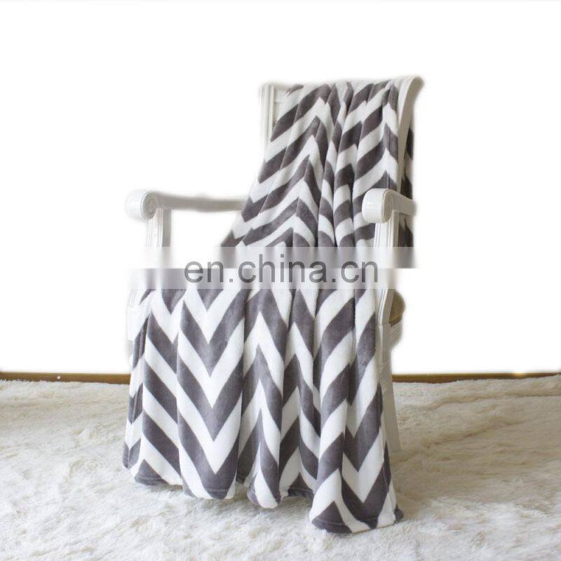 Customized Super Soft Polyester Warm Soft Polyester Flannel Blanket