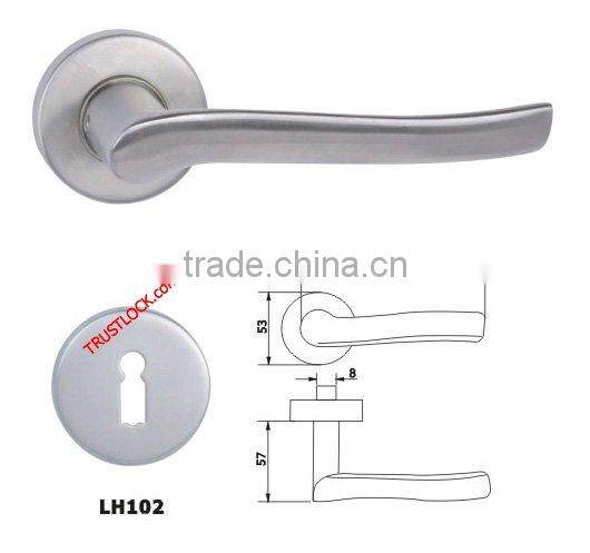 304SS Solid Stainless Steel Residential Lever Door Handle