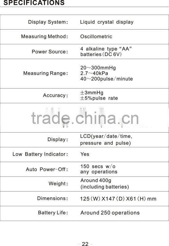 ROHS ,EMC,EN12470-3,Reach fashion top hospital infant digital wrist blood pressure monitor sphygmomanometer electronic