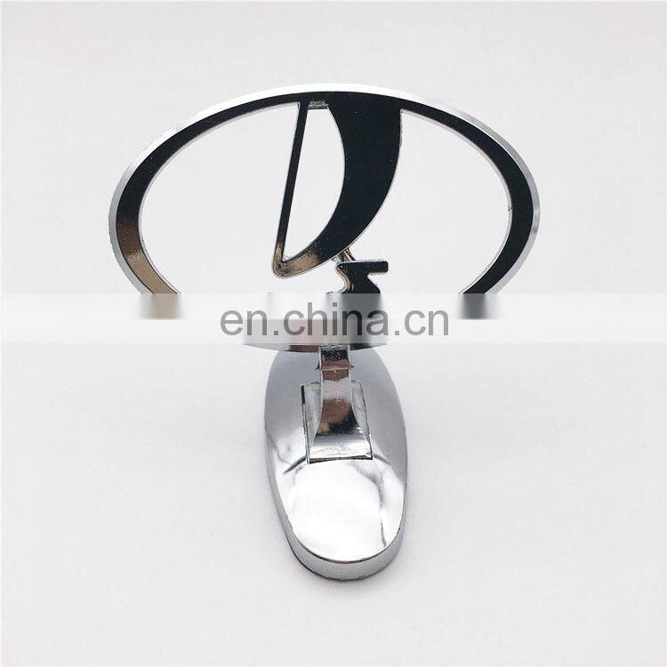 For GAZ VOLGA Lada ABS Chrome Car Custom Stand Hood Ornaments Bonnet General Emblem Front Badge