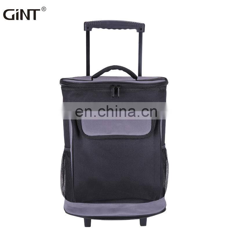 GINT 21L Customer Design Soft Insulated Wheels Trolley Fashion Cooler Bag