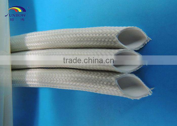 SUNBOW High Temperature Resistant Fire-resistance 12MM Silicone Rubber Glassfiber Sleeve