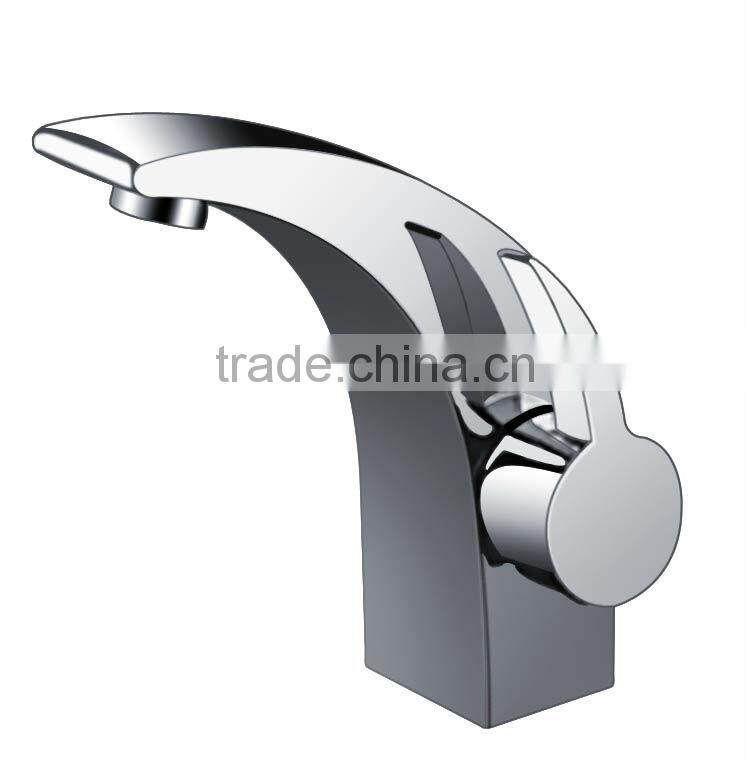 Deck Mounted Single Handle Bathroom Sink Mixer Royal Brass Basin Faucet KL-2015