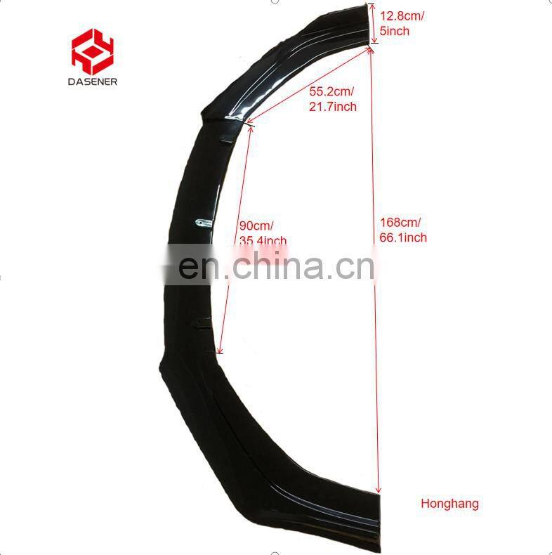 Factory Directly Supply Other Auto Parts Car Accessories ABS Material Black/Carbon Fiber Color Universal Front Lip For All Cars