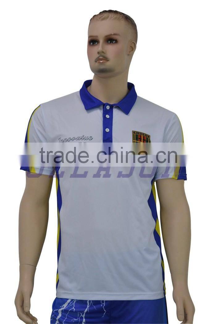 Custom made men's embroidered logo high quality polo shirt