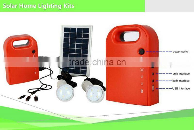lithium battery USB Function solar panel pole mounting system