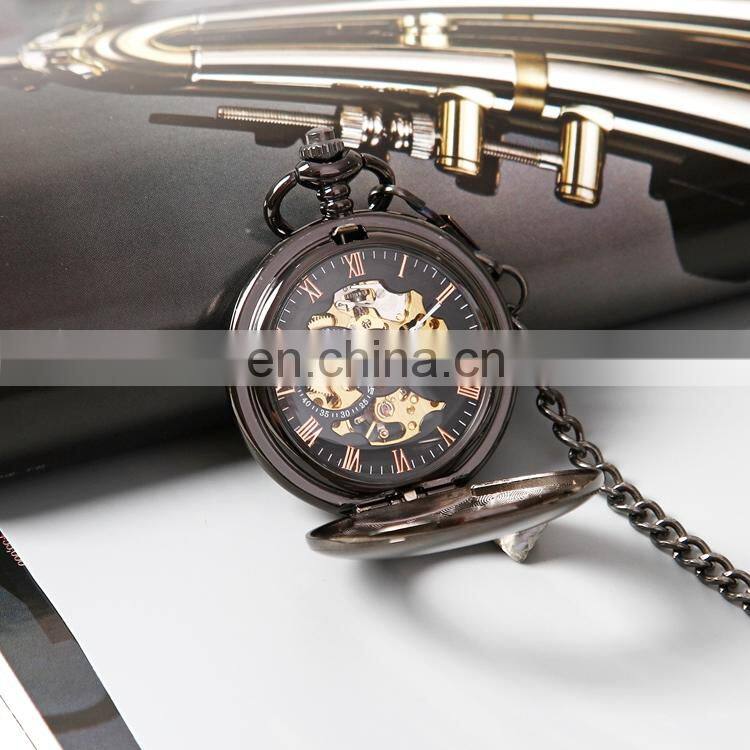 SHUHANG SH05 Ladies man analog display chain business hand winding mechanical watch women