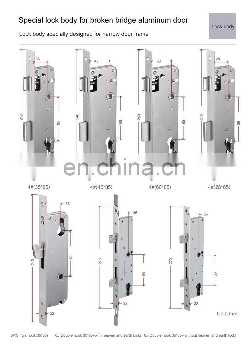 Tuya Smart Access Control Keyless Electronic Key Code Door Locks With APP And Code For Aluminum Frame Sliding Door with doorbell