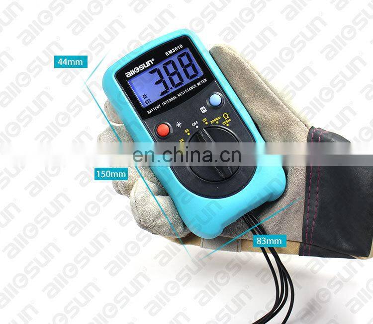 all-sun EM3610 Battery Internal Resistance Tester Meter Battery Voltage Temperature Coefficient Automotive Tester
