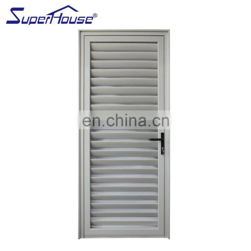 Superhouse Special Aluminium Exterior Aluminium Vented Loure Door With Chinese Best Workmanship