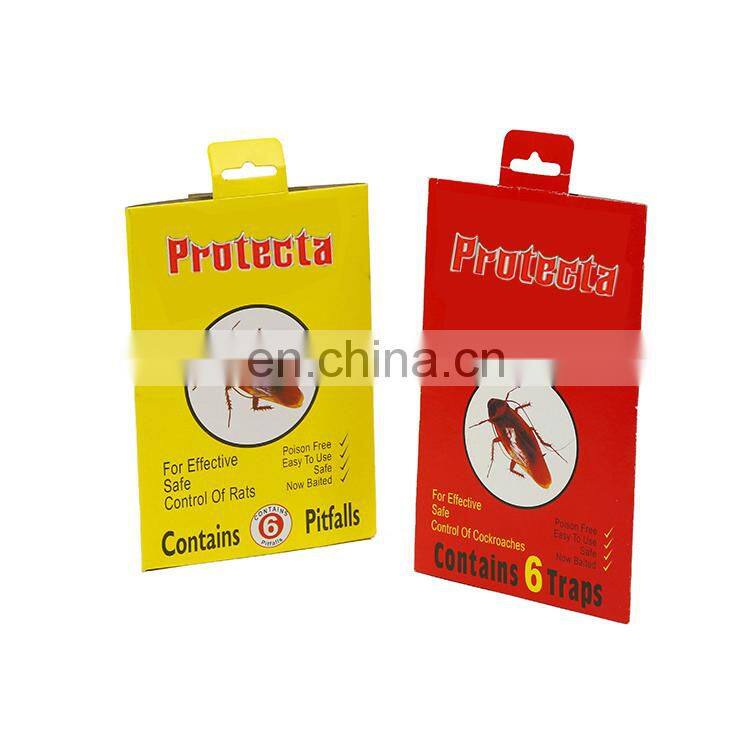6 traps packing cockroach glue pitfall/cockroach traps roach pest  type super glue trap of cockroach