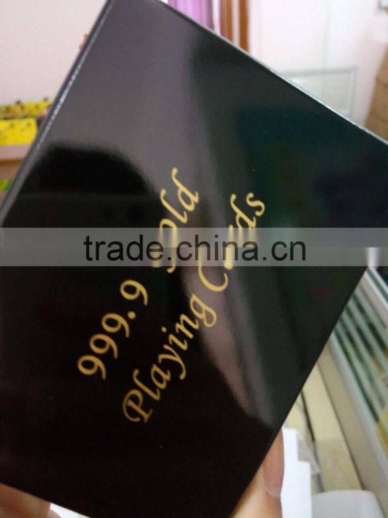 24k gold foil playing cards in high quality gold poker