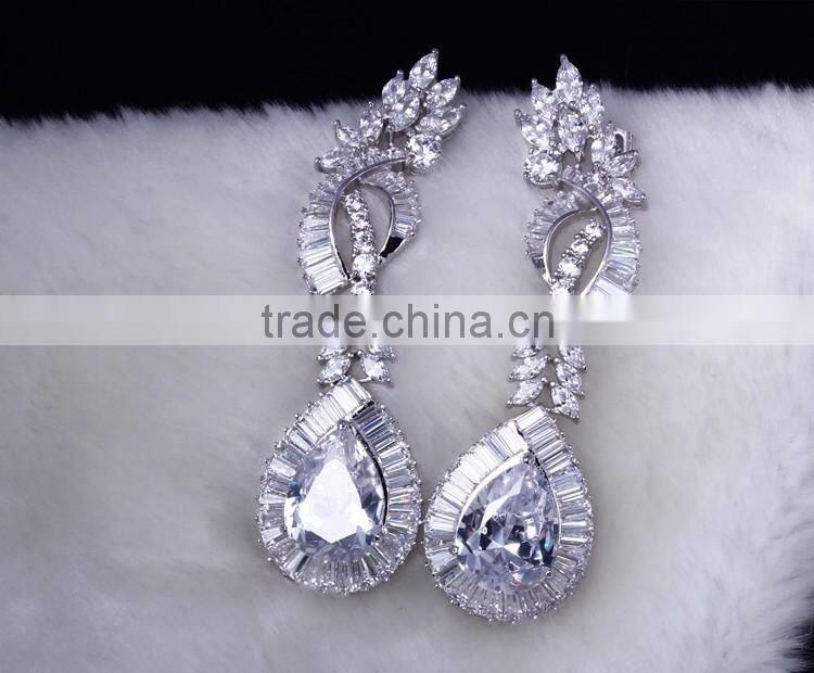New Luxury Statement Design Cubic Zirconia African Style Big Fashion Jewelry Set