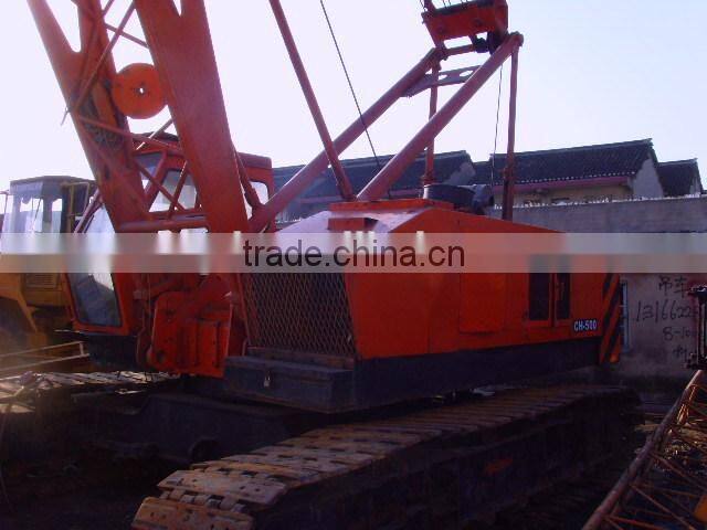 Original japanese used crawler crane IHI 50ton new luxurious cabin