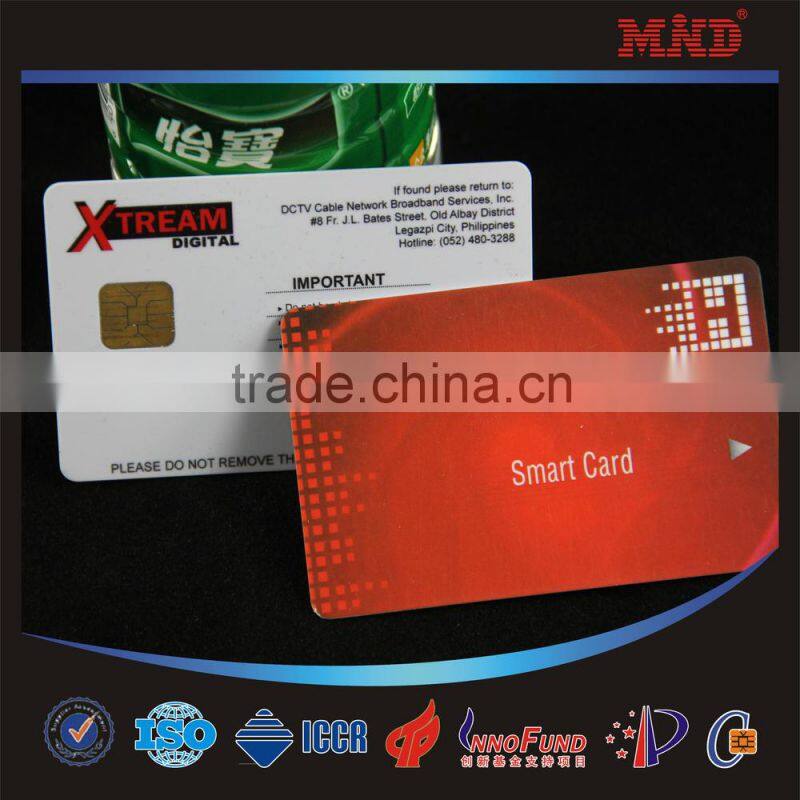 MDC334 Contact IC card 5542 5528 chip with QR code and magnetic