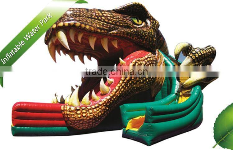 New Point 0.6 mm -0.9 mm PVC dinosaur Inflatable Water Park