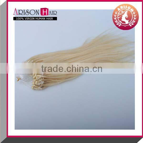 blond micro bead hair extensions