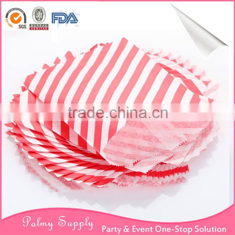 Chevron Porpcorn Kraft Paper Favor Bag