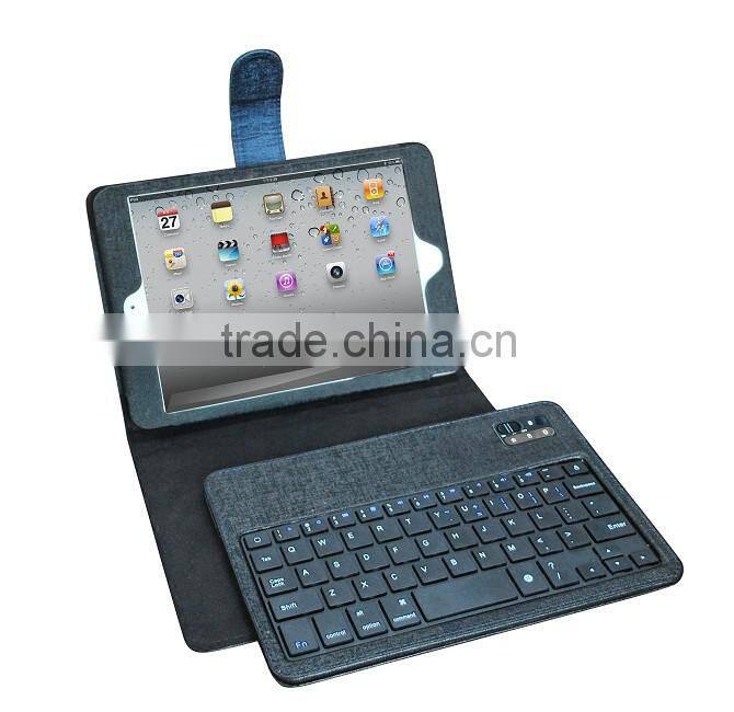 detachable wireless bluetooth leather case , 9.2 inch tablet case