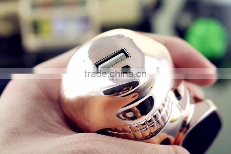 (gift) new style fashion skeleton power bank 4400mah skull portable power charger for boys