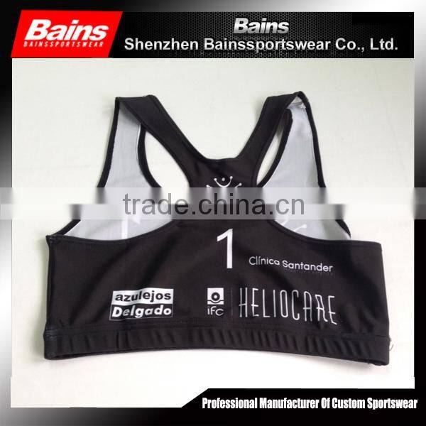sublimation sports bra/cheerleading sports bra/custom sports bra